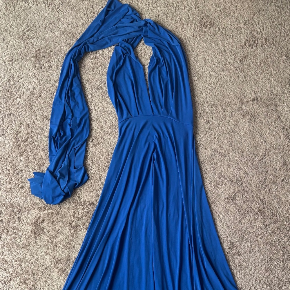 Italian Wear-Many-Ways Royal Blue Formal Dress